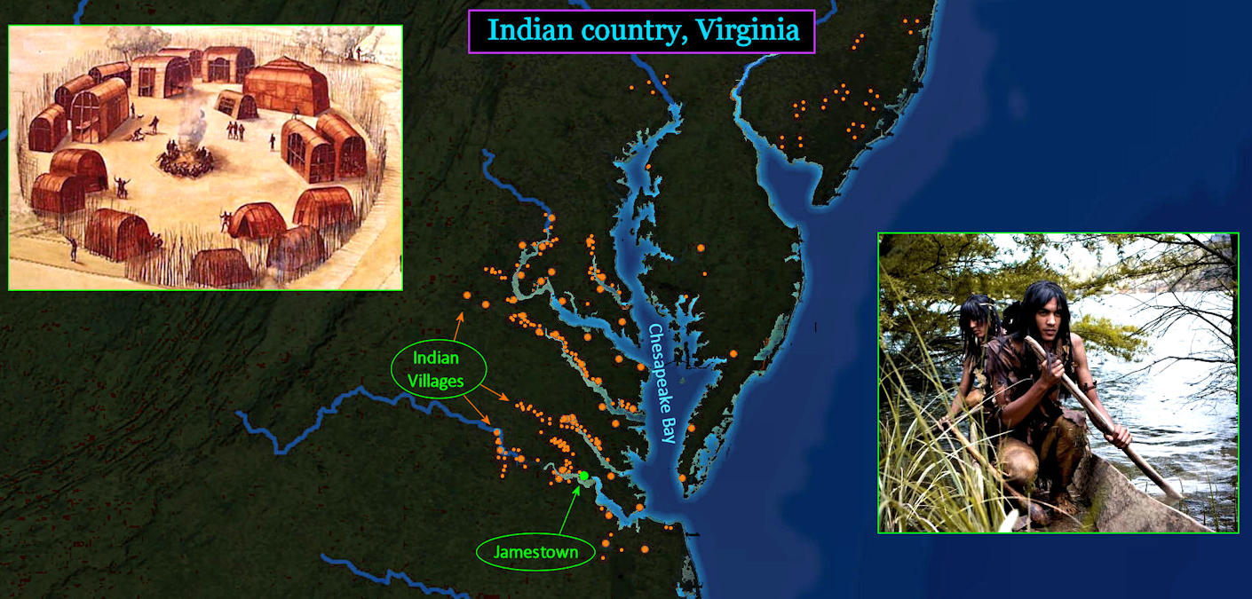 Indians at Jamestown, 1610